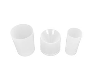 AMONIDA Cylindre de Pluviomètre en Plastique Transparent, Outil de Mesure Efficace et Durable pour l'enseignement des Sciences 400ml