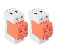 AMONIDA Dispositifs de Protection Contre Les Surtensions 2P 420 V SPD, Parafoudre AC, Disjoncteur Domestique RMU1-C60 avec Fenêtre Visuelle, Lumières Rouges et Vertes pour Install (Imax：40kA)