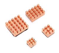 AMONIDA Dissipateur Thermique en Cuivre Pur pour 4B 1G 2G 4G, Solution de Refroidissement à Haute efficacité, Paquet de 4 pour des Performances Améliorées (Dissipateur de chaleur en cuivre pur)