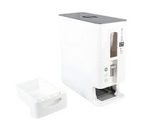 AMONIDA Distributeur Automatique de Riz, Grande capacité 6KG, pour Haricots, Grains, Stockage des Aliments, Type Tiroir Transparent pour la Maison (WHITE)