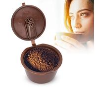 AMONIDA Dosette de café Rechargeable Réutilisable pour, Matériau de qualité Alimentaire, Filtre Fin, Facile à Utiliser, Effet Graisse de café, Matériau PP, Couleur, 3 Dosettes de (1PCS)