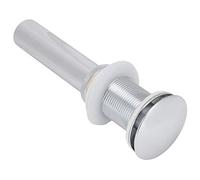 AMONIDA Drain de Lavabo de Salle de Bain galvanisé avec Bouchon Pop-up, égouttoir Anti-débordement pour Lavabo en Laiton Durable et Acier Inoxydable (Cuivre 2)