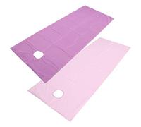 AMONIDA Drap de Lit pour Table de Massage, Imperméable, de Haute qualité, Doux et Respectueux de la Peau, pour Salons de beauté, 200x75cm, 2 Unités (Violet et Rose)