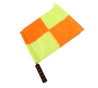 AMONIDA Drapeau d'arbitre de Football, Drapeau de Juge de Lignes, Tissu d'arbitre Assistant avec Poignée en éponge en Acier Inoxydable, Sac de Transport Inclus, Idéal pour l'entraînement de Match