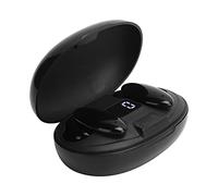 AMONIDA Écouteurs Bluetooth X16, écouteurs sans Fil avec Affichage Numérique Bluetooth 5.0, Semi-Conception, Micro Antibruit avec Contrôle Tactile Intelligent, pour Téléphone iOS (X16 Noir)