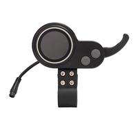 AMONIDA Écran LCD de Vélo électrique, 2 en 1 Scooter électrique Écran LCD Compteur Doigt D'accélérateur avec Prise étanche