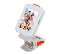 AMONIDA Écran Selfie HD avec Pince pour Vlog en Temps Réel et Diffusion en Direct, Compatible avec iOS et, Conception Légère (White)