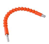 AMONIDA Embouts à Arbre Flexible, Tournevis Durable à Tige Hexagonale de 1/4", Lien de Connexion pour les Espaces Restreints Longueur de 290 Mm Rouge (Arbre flexible en plastique orange)
