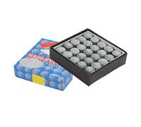 AMONIDA Embouts de Queue de Billard en Cuir de qualité, Paquet de 50 pour Un Jeu de Billard et des Séances D'entraînement Fluides (Je Mange)