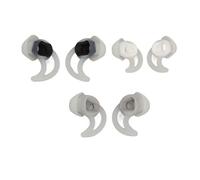 AMONIDA Embouts D'écouteurs en Silicone de Remplacement Doux et Confortables pour écouteurs QC20 QC30 IE2 IE3 SIE2i pour Le Sport, Le Cyclisme - 6 Paires S/M/L (Clair)