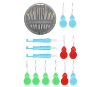 AMONIDA Enfile-aiguille Automatique, Enfileur de Machine à Coudre en Forme de Gourde, Outil d'artisanat en Plastique en Fil de Laiton avec Ergonomique, Idéal pour la Couture à Domicile, la