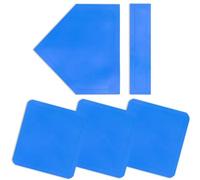 AMONIDA Ensemble de Bases de Baseball en Caoutchouc Léger pour L'entraînement des Jeunes, 1 Plaque d'accueil, 3 Bases en Caoutchouc de 2mm D'épaisseur (Blue)