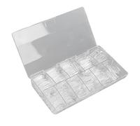 AMONIDA Ensemble de Faux Ongles Transparents, 500 Pièces, pour Nail Art DIY à la Maison ou au Salon, Matière Plastique de Haute qualité, Facile à Appliquer et à Couper
