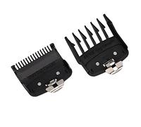 AMONIDA Ensemble de Guides de Peigne pour Tondeuse à Cheveux, 2 Pièces, Peignes de Limite Professionnels pour des Coupes de Cheveux Faciles à la Maison, Tailles 1,5 Mm et 4,5 Mm, Matériau ABS Durable