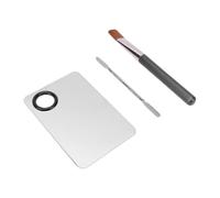AMONIDA Ensemble de Palette de Mélange de Maquillage Polyvalent avec Trou pour le Pouce pour une Prise en Main Facile, Parfait pour Mélanger le Fond de Teint, Portable et Léger pour un Usage
