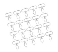 AMONIDA Ensemble de Porte-Clés à Clips à Gâchette Pivotants Crochets Polyvalents Durables pour le Bricolage et L'utilisation Quotidienne Fermoirs de Sac 20 Pièces pour Clés et Bouteilles (32mm)