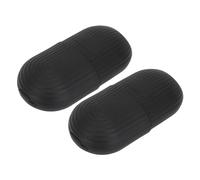 AMONIDA Ensemble de Rouleaux de Glace pour le Visage, 2 Pièces, pour Réduire les Poches et Lisser la Peau, en Silicone, pour les Soins du Visage (BLACK)