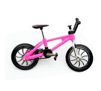 AMONIDA Ensemble de Scooter de Vélo Miniature à L'échelle 1:12 avec des Détails Vibrants et Un Casque pour Accessoires de Décoration de Maison de Poupée (Pink)