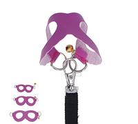 AMONIDA Ensemble Harnais et Laisse pour Cochon d'Inde, Gilet Souple en Nylon Robuste pour Marcher avec Cloches, 3 Tailles pour Petits Animaux (Purple)