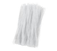 AMONIDA Épines de Liaison de Fil à Boucle Unique, Bobines de Liaison en Spirale Durables de 12.7mm à 48 Dents pour les Projets Commerciaux, Utilisation au Bureau, 100 Pièces (WHITE)