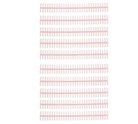 AMONIDA Épines de Reliure Durables pour la Compilation de Feuilles Mobiles avec 10 Bobines en Plastique Longue Durée pour étudiants et Enseignants de 1/2 Po de Diamètre (Rose coccineux)