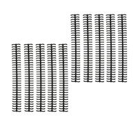 AMONIDA Épines de Reliure Durables pour la Compilation de Feuilles Mobiles avec 10 Bobines en Plastique Longue Durée pour étudiants et Enseignants de 1/2 Po de Diamètre (BLACK)