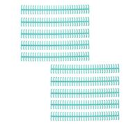 AMONIDA Épines de Reliure Durables pour la Compilation de Feuilles Mobiles avec 10 Bobines en Plastique Longue Durée pour étudiants et Enseignants de 1/2 Po de Diamètre (GREEN)