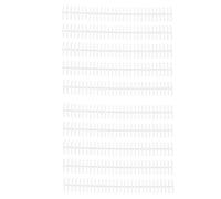 AMONIDA Épines de Reliure Durables pour la Compilation de Feuilles Mobiles avec 10 Bobines en Plastique Longue Durée pour étudiants et Enseignants de 1/2 Po de Diamètre (Couleur transparente)