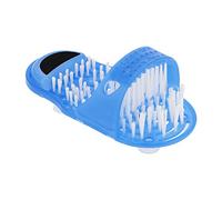 AMONIDA Épurateur de Pieds de Douche, Masseur Exfoliant en Plastique pour Pieds Lisses dans la Salle de Bain, 11,0x5,5x1,6 Pouces, Bleu