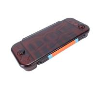 AMONIDA Étui de Transport Rigide pour 2, Pochette de Voyage à Coque Rigide Durable avec 14 Emplacements pour Cartes de Jeu pour Jeux Portables, Matériau ABS