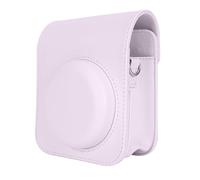 AMONIDA Étui élégant en Cuir PU pour Mini Appareil Photo, Housse de Protection pour Fuji Mini 12, Stockage Portable, Option Cadeau (Purple)