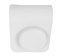 AMONIDA Étui élégant en Cuir PU pour Mini Appareil Photo, Housse de Protection pour Fuji Mini 12, Stockage Portable, Option Cadeau (White)
