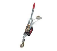 AMONIDA Extracteur de Câble Métallique Robuste pour les Travaux de Construction et de Métallurgie, Outil de Levage à Double Crochet pour la Gestion des Autoroutes (4T)