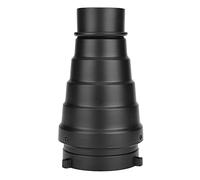 AMONIDA Filtre Snoot en Nid d'abeille, Montage, Tube de Faisceau Lumineux, Flash Stroboscopique de Studio pour Photographie Professionnelle, Alliage Noir 255g