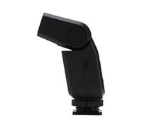 AMONIDA Flash pour Appareil Photo, Compact, Angle Réglable, Double Source de Lumière, Rechargeable, pour la Photographie en Streaming en Direct et Le Vlogging (Black)