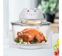 AMONIDA Friteuse à Air Visible 12 L, Cuisson en Verre de Friteuse à Air Numérique à 360 Degrés avec Circulation D'air Rapide, sans Huile, Cuiseur à Convection pour Frites et Légum (Prise UE 220V)