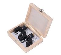 AMONIDA Gabarit de Réglage de Couteau de Raboteuse, Ensemble D'outils Magnétiques Durables en Acier à Haute Teneur en Carbone pour un Réglage Précis de la Hauteur de la Lame 2 Pièces