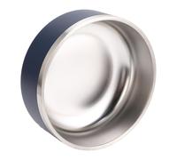 AMONIDA Grand Bol d'alimentation Antidérapant en Acier Inoxydable pour Animaux de Compagnie, pour Usage Intérieur, Plat de Nourriture épais Antidérapant pour Chat et Chien, 304, 1 Pièce (Bleu Grande