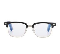 AMONIDA H2Q Lunettes de Soleil Audio sans Fil Lunettes Intelligentes étanches pour L'écoute de Musique et Les Appels Mains Libres Activités Intérieures et Extérieures Noir