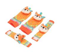 AMONIDA Hochets de Poignet pour bébé, Jouet, Design Animal Adorable, Ensemble éducatif Interactif pour Nouveau-nés et Nourrissons, Matériau en Polyester (Tapez 8)