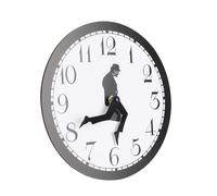 AMONIDA Horloge Murale de 10 Pouces, Conception à Pointeur Long, Heure Précise et Silencieuse, avec Mécanisme d'Horloge Fiable, pour la Décoration de la Maison, du Bureau, de la Salle à Manger, du
