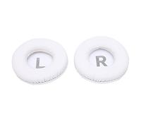 AMONIDA Housse D'oreillettes Universelle de 80mm, Coussinets de Remplacement de Haute qualité pour des Sessions D'écoute Confortables, Couleur Blanche, 1 Paire