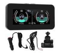 AMONIDA Inclinomètre numérique de voiture, inclinomètre de voiture universel DC11.5V-30V inclinomètre d'angle numérique HUD haute résolution pour automobile (noir)