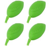 AMONIDA Infuseur à thé Passoire à Feuilles pour thé aromatisé, 4 Outils à pour une Vie Saine, Filtre à en Silicone Vert pour le Travail ou les Voyages, 4 X 1,6 X 0,8 Pouces