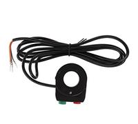 AMONIDA Interrupteur de Phare de Klaxon de Moto, conductivité Durable et Stable pour Scooter, Vélo électrique, Bouton en Plastique Rouge Vert pour Universel Gauche et Droit