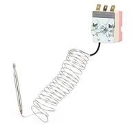 AMONIDA Interrupteur de Ventilateur Thermique Réglable 0-120 °C pour Contrôle du Système de Refroidissement du Radiateur de Voiture, Matériau ABS Durable, compatibilité Universelle, 1 unité