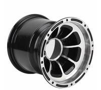 AMONIDA Jante de Roue de VTT de 8 Pouces, Jante de Roue en Alliage d'aluminium à 4 Ergots pour Quad, Go Kart et Véhicule Tout-terrain (Arrière)