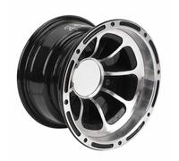 AMONIDA Jante de Roue de VTT de 8 Pouces, Jante de Roue en Alliage d'aluminium à 4 Ergots pour Quad, Go Kart et Véhicule Tout-terrain (Devant)