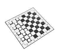 AMONIDA Jeu de Dames Portable, Jeu d'échecs Pliable, Ensemble de Pièces d'échecs Exquis, Idéal pour Les Activités Intérieures et Extérieures et Les Voyages