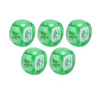 AMONIDA Jeu de Dés de Direction du Vent Mahjong 5 Pièces pour Jeux de société et Divertissement-dés en Plastique Durable Est Sud-Ouest Nord, Léger et Portable (Vert Transparent)
